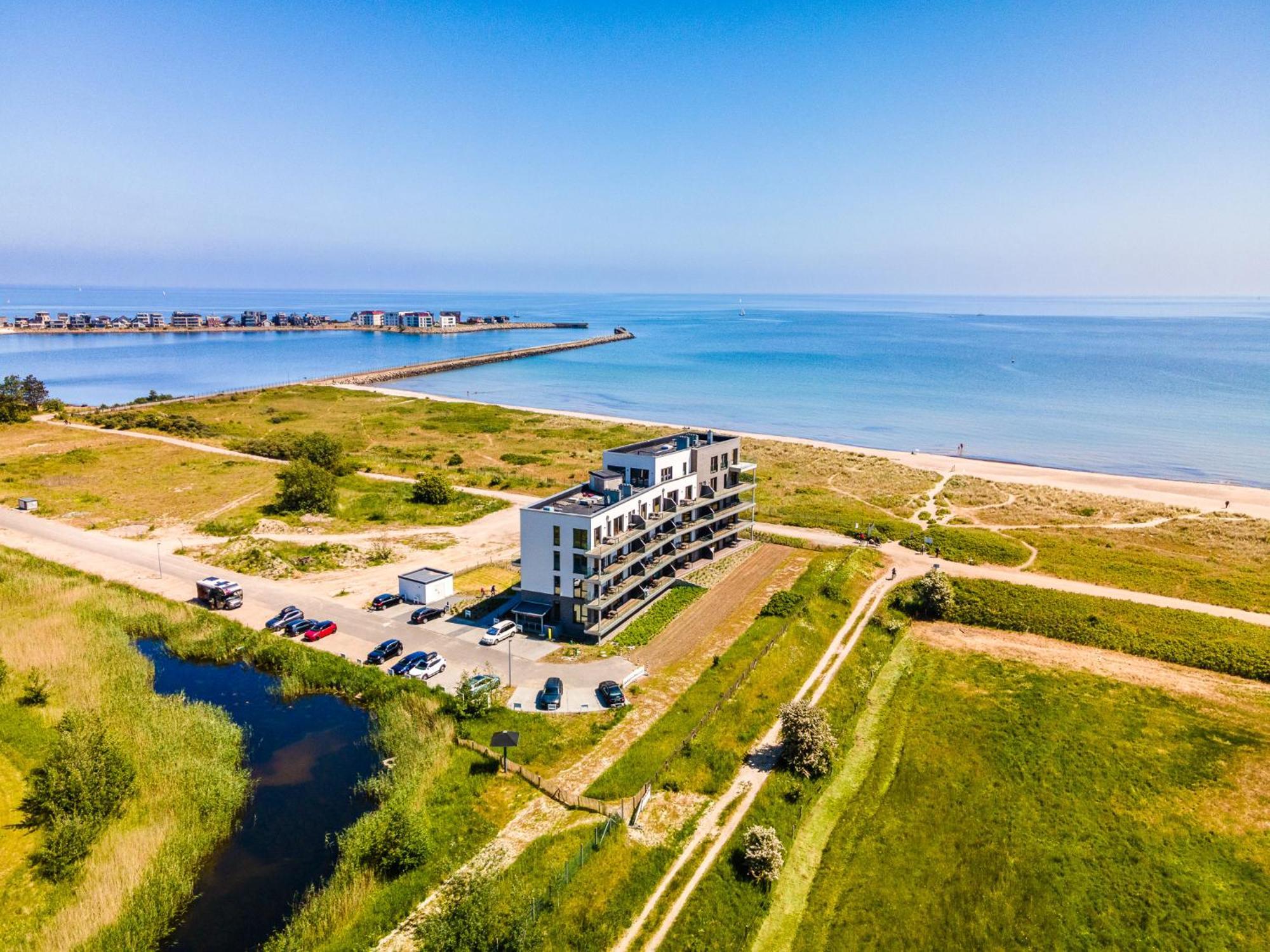 BeachTerraceOne - EG, Meerblick, Terrasse, Kamin, Sauna Olpenitz Exterior foto