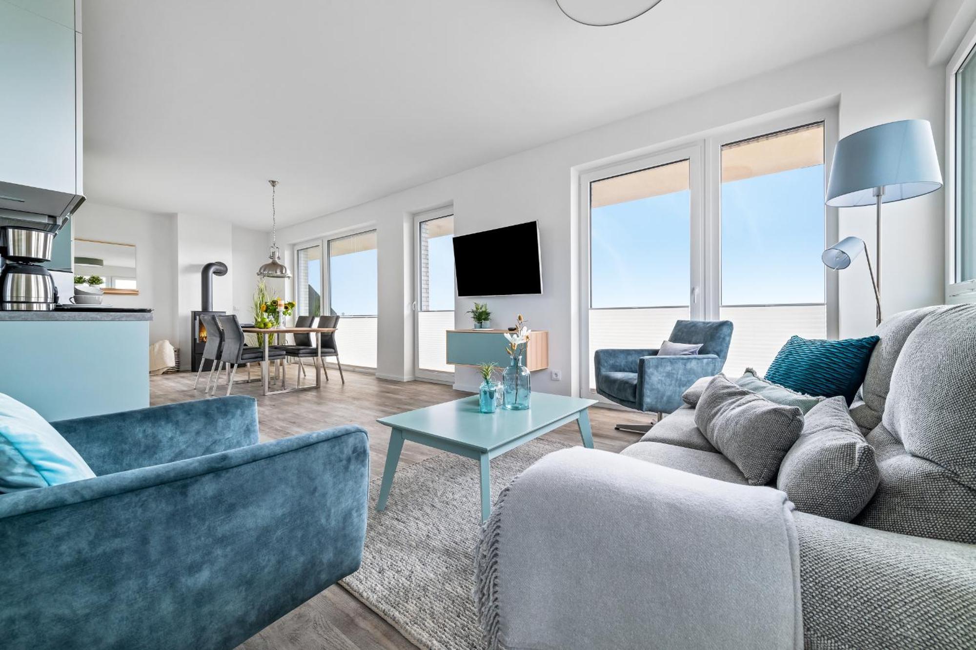 BeachTerraceOne - EG, Meerblick, Terrasse, Kamin, Sauna Olpenitz Exterior foto
